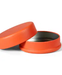 boite ronde orange