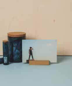 Alternative view of Éprouvette Tube à Dragées en verre - Bleu - Hauteur 12 cm