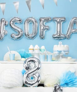 Alternative view of Ballon Hashtag - # Argent