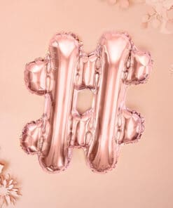 Hashtag rose gold