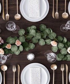 Deco table feuilles