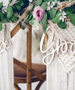 Déco chaise feuilles