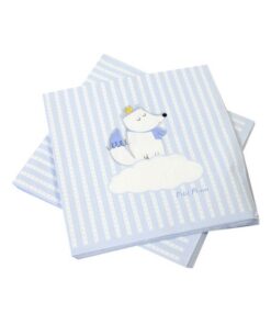 20-serviettes-en-papier-renard-bleu