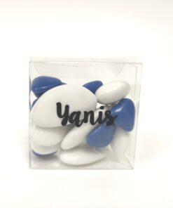 Boite a dragees carré transparent