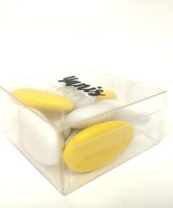 Boite a dragees carré transparent