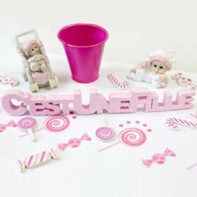 decoration table fille bapteme