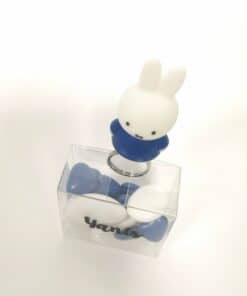 clip miffy lapin bleu marine, dragees bapteme dragees naissance