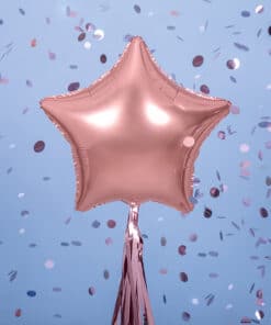 Ballon etoile rose gold