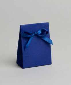 Mini Pochon à dragées - Bleu Marine - Lot de 10