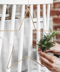 étoile doré fleurs