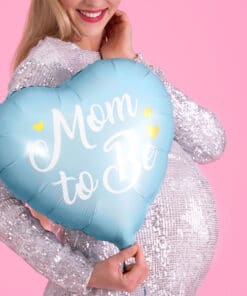 Ballon bleu Mom to be