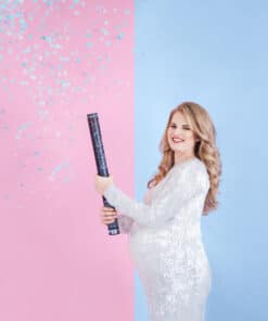Canon a confettis garcon gender reveal