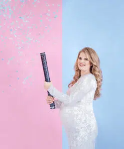 Canon a confettis garcon gender reveal