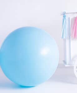 ballon géant bleu ciel 1m