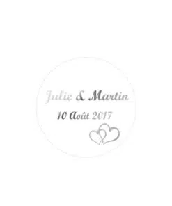 étiquettes mariage
