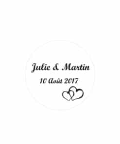 étiquettes mariage