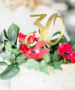 cake topper 30 ans or