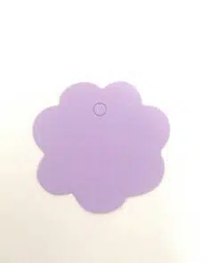 etiquette fleur mauve