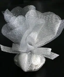 Tulles à dragées - Argenté - Lot de 6