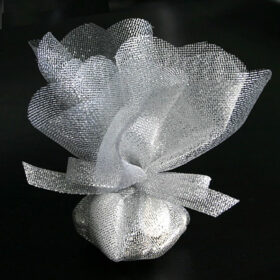 Tulles à dragées - Argenté - Lot de 6