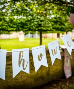 Alternative view of Guirlande "Baby Shower" Bleu ciel et Or