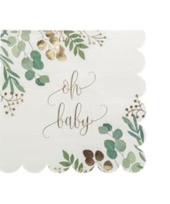 serviette oh baby baptême