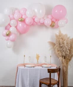91504 Kit arche de 57 ballons BabyPink b