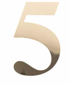 91516 STICKER CHIFFRE 5 OR