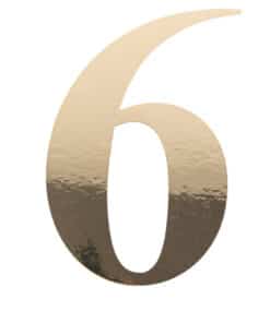 91517 STICKER CHIFFRE 6 OR