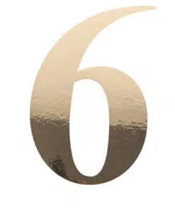 91517 STICKER CHIFFRE 6 OR