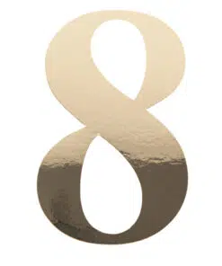 91519 STICKER CHIFFRE 8 OR