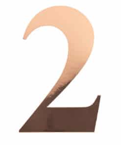 91523 STICKER CHIFFRE 2 ROSE GOLD