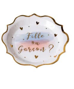 Assiette gender Reveal 79140