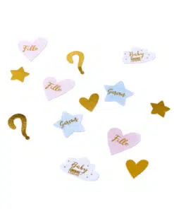 Confettis decoration gender reveal fill