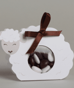 Contenant dragees mouton theme ferme