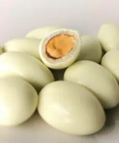 Dragées amande enrobée chocolat blanc aromatisé vanille