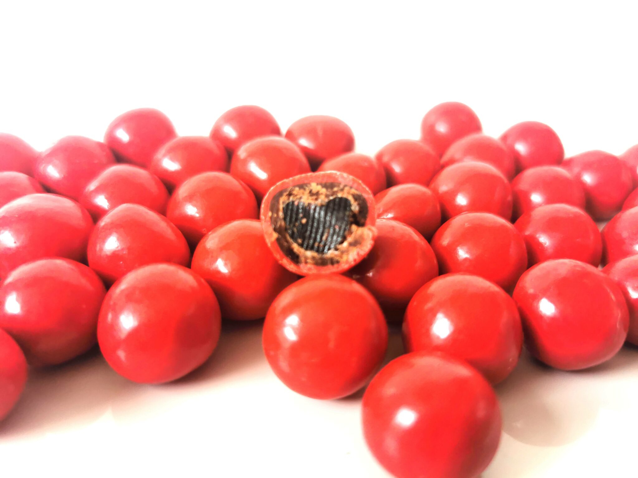 dragées pate de fruit framboise