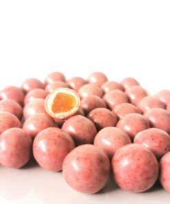 Dragées pate de fruit Fraise enrobée au chocolat