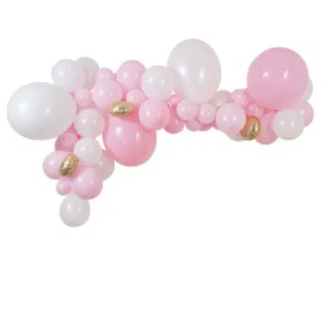 Kit arche de 57 ballons BabyPink 91504