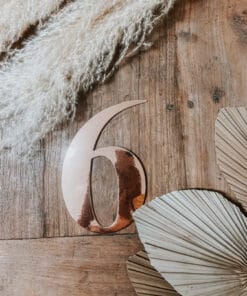 STICKER CHIFFRE 6 ROSE GOLD 91527