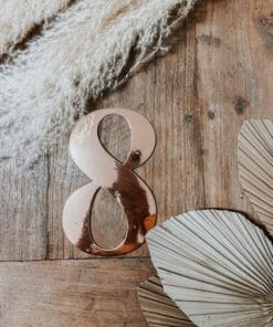 STICKER CHIFFRE 8 ROSE GOLD 91529