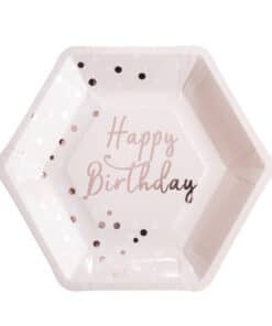 assiette rose gold anniversaire
