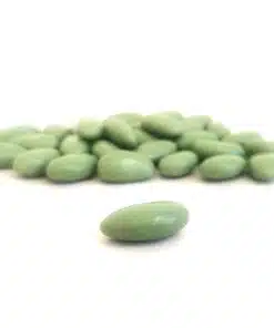 dragées amande vert eucalyptus