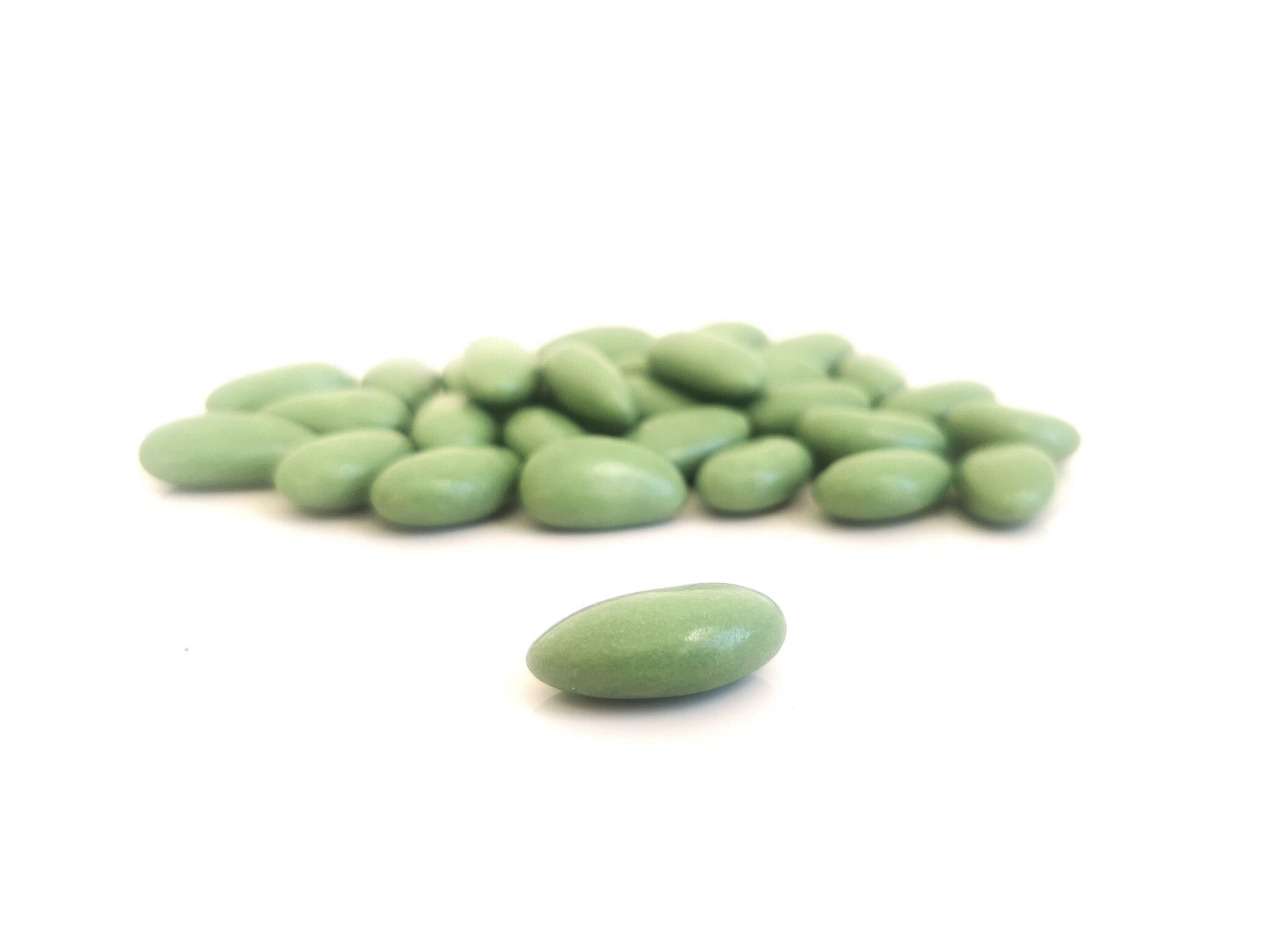 dragées amande vert eucalyptus