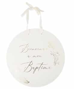 pancarte bienvenue à mon baptême