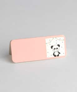 carte de table marque place panda rose - 2092.10