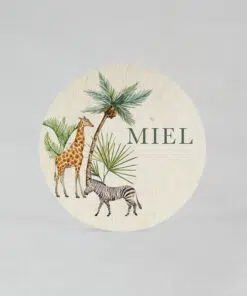 Étiquette autocollante Jungle