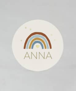 Étiquette autocollante Nude Arc en ciel