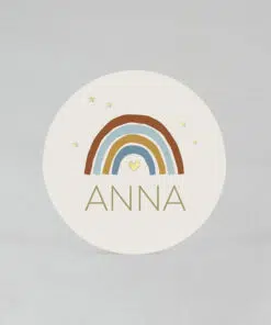 Étiquette autocollante Nude Arc en ciel