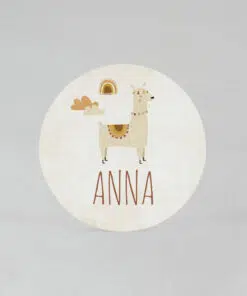 Étiquette autocollante Nude Lama